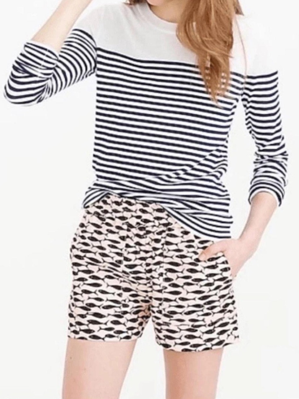 J Crew Women’s Pink and Black Shorts